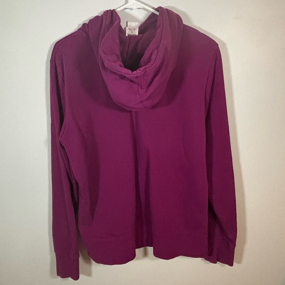 The North Face Women’s Magenta Pink Logo Pullover Hoodie Sweatshirt Size L - Picture 6 of 8